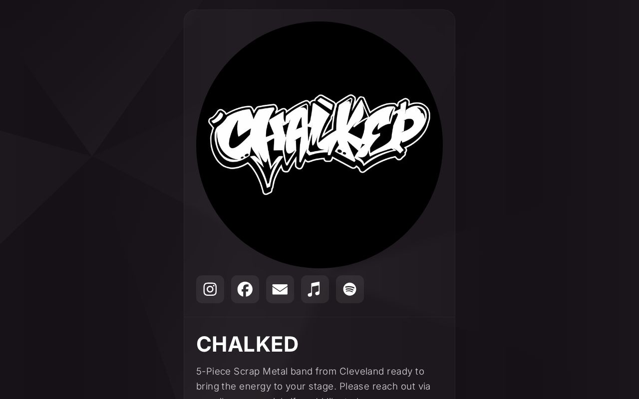 Carrd profile picture for @chalked